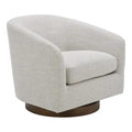 Upholstered 360-Degree Swivel Barrel Chair