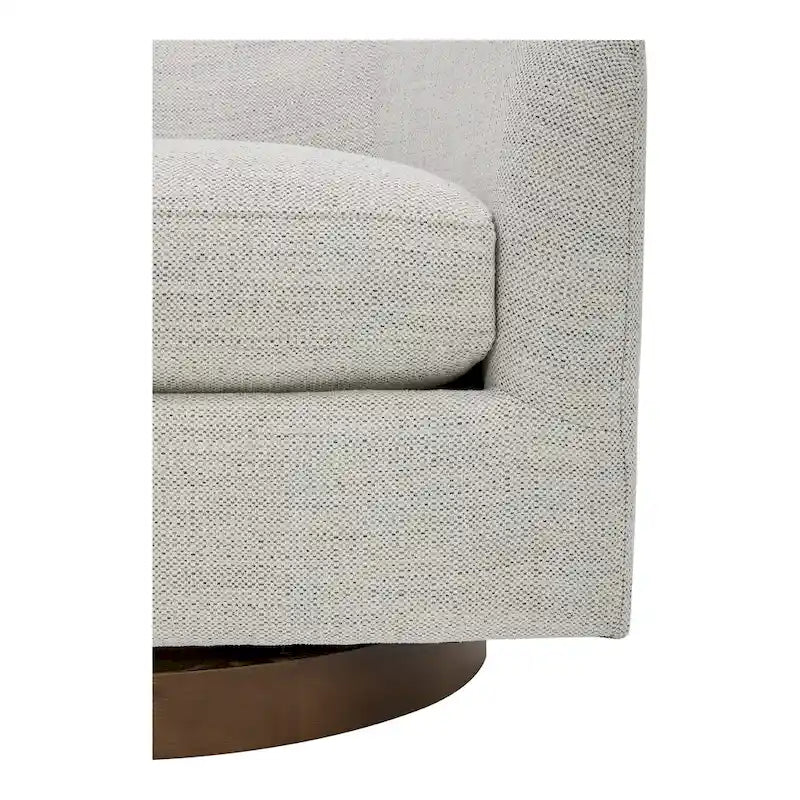Upholstered 360-Degree Swivel Barrel Chair