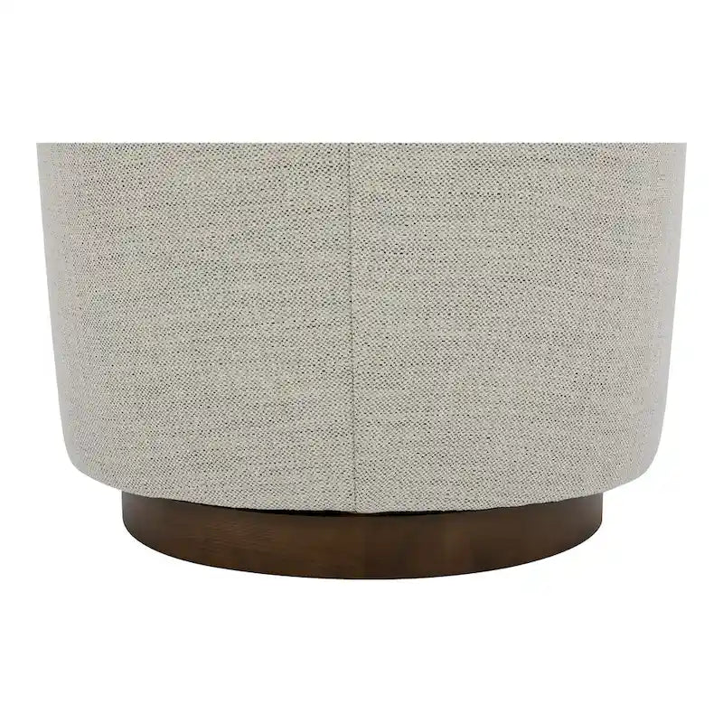 Upholstered 360-Degree Swivel Barrel Chair