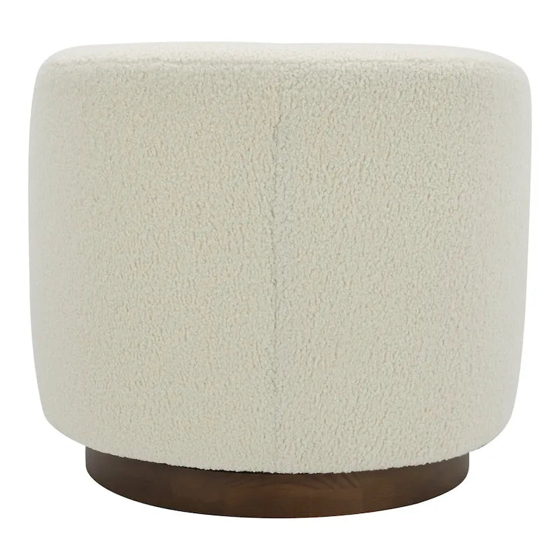 Upholstered 360-Degree Swivel Barrel Chair