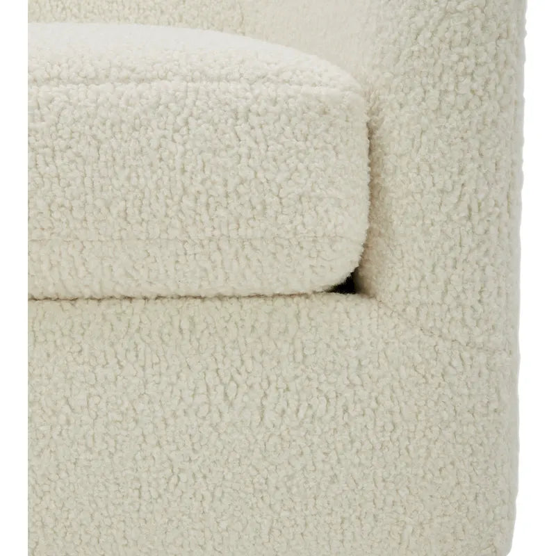 Upholstered 360-Degree Swivel Barrel Chair