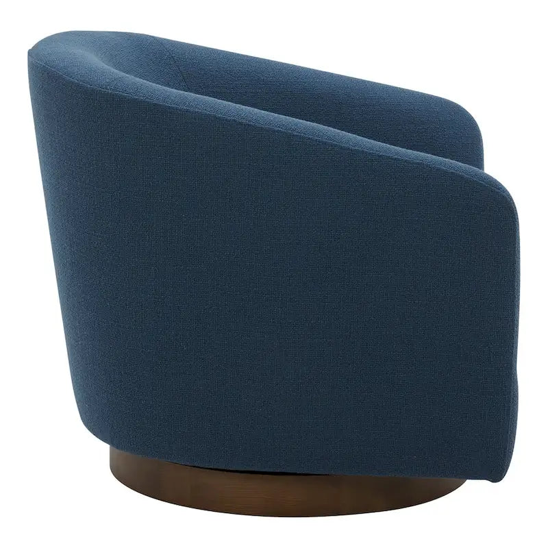 Upholstered 360-Degree Swivel Barrel Chair