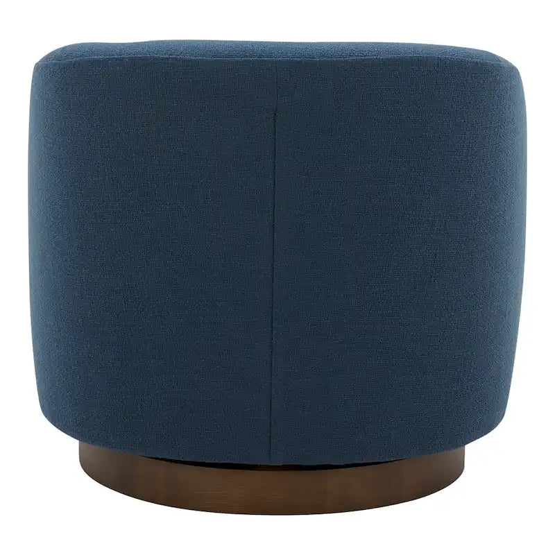 Upholstered 360-Degree Swivel Barrel Chair