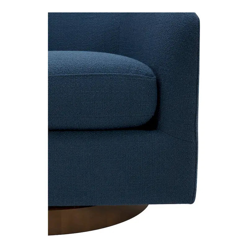 Upholstered 360-Degree Swivel Barrel Chair