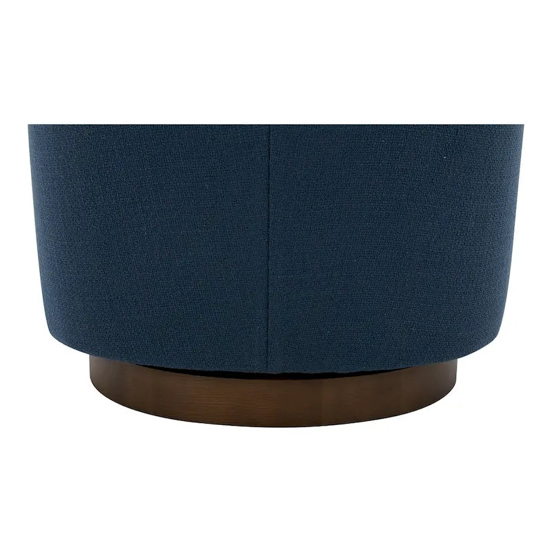 Upholstered 360-Degree Swivel Barrel Chair