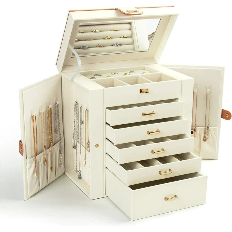 Jewelry Box for Women - 6.8D x 10.6W x 11.4H
