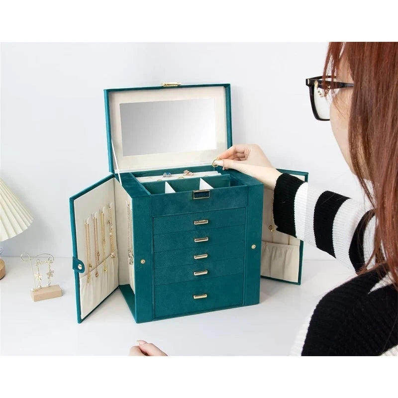 Jewelry Box for Women - 6.8D x 10.6W x 11.4H