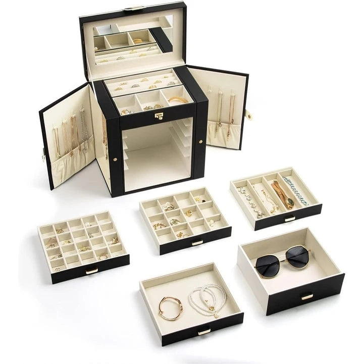 Jewelry Box for Women - 6.8D x 10.6W x 11.4H