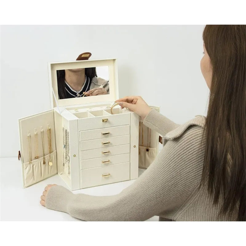 Jewelry Box for Women - 6.8D x 10.6W x 11.4H
