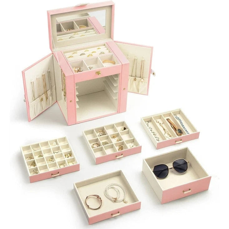 Jewelry Box for Women - 6.8D x 10.6W x 11.4H