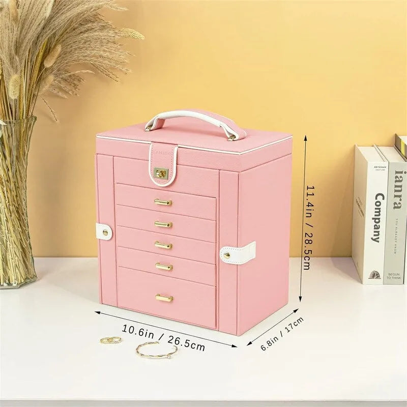 Jewelry Box for Women - 6.8D x 10.6W x 11.4H