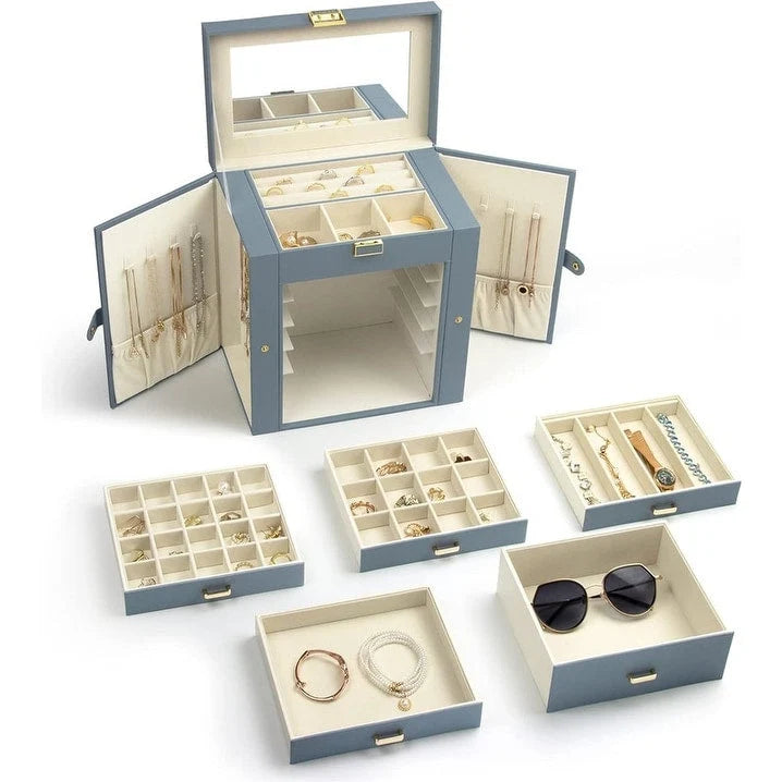 Jewelry Box for Women - 6.8D x 10.6W x 11.4H