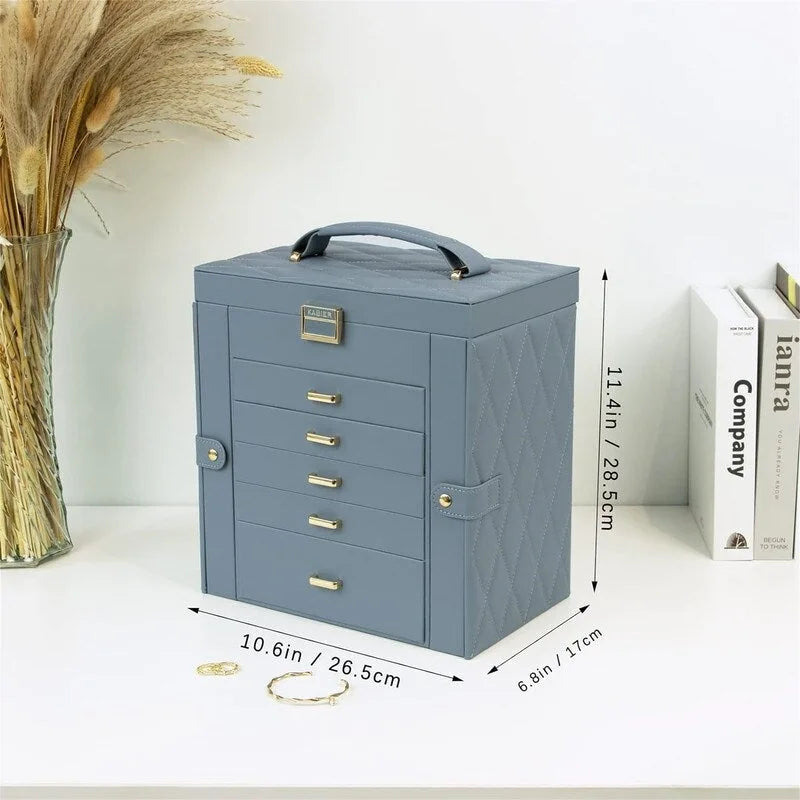 Jewelry Box for Women - 6.8D x 10.6W x 11.4H