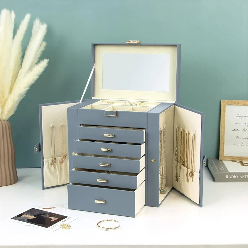 Jewelry Box for Women - 6.8D x 10.6W x 11.4H