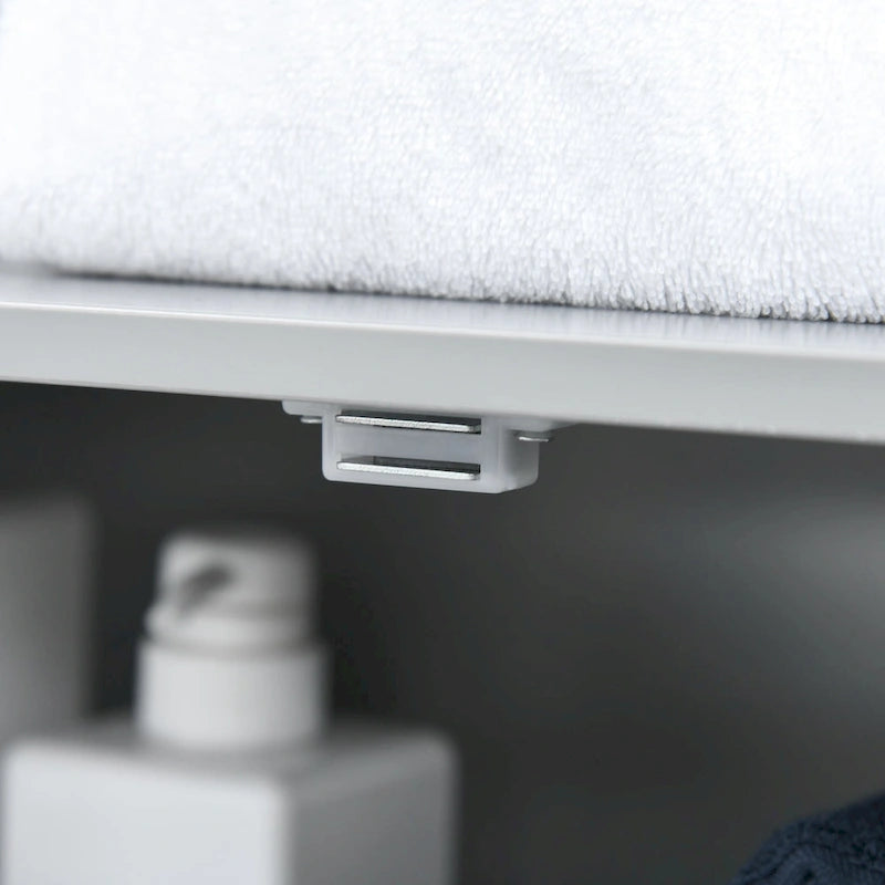 Freestanding Modern Bathroom Storage Cabinet with Open Shelf, Grey