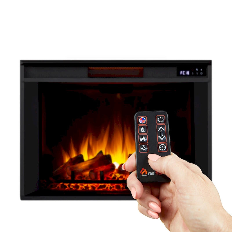 93-Inch Electric Fireplace TV Stand in White