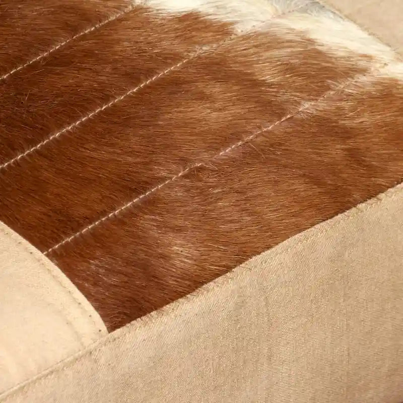 Lounge Chair with Genuine Leather and Steel Frame