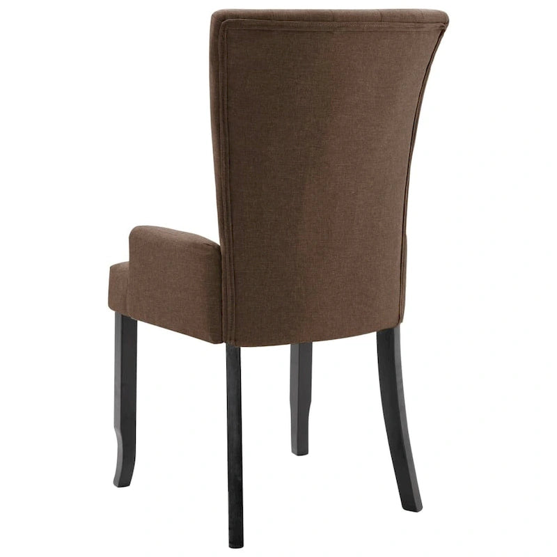 Upholstered Dining Chairs with Armrests, Multicolor Fabric (Set of 1/2/4/6)