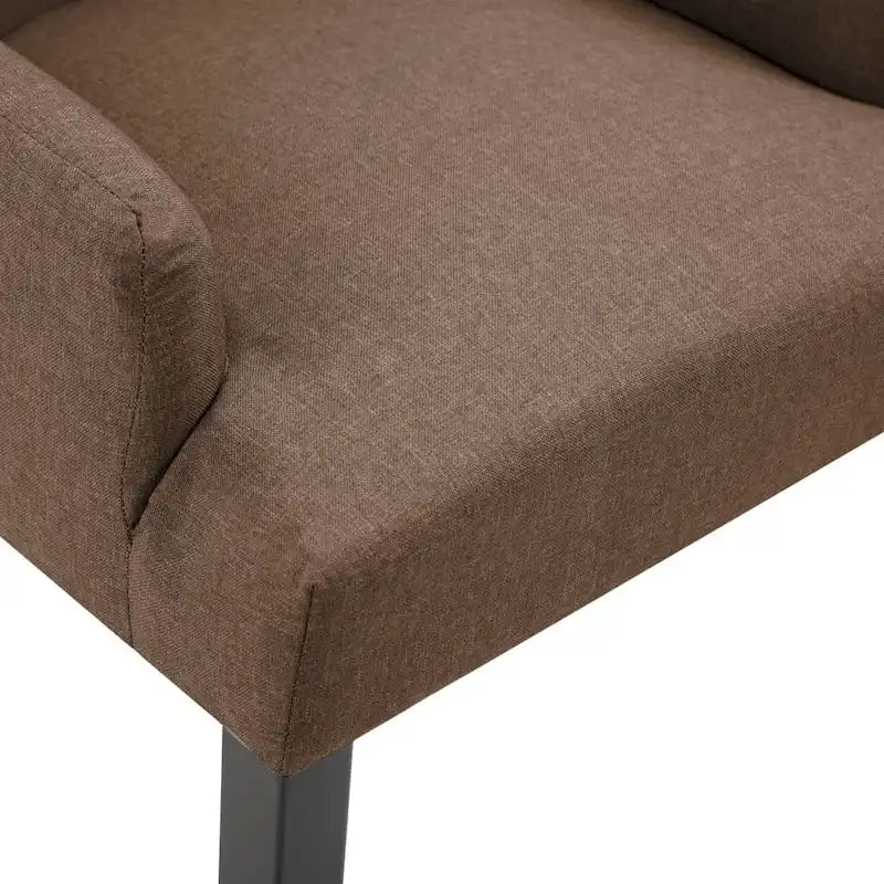 Upholstered Dining Chairs with Armrests, Multicolor Fabric (Set of 1/2/4/6)