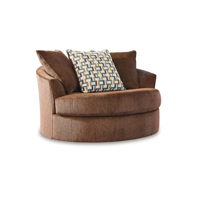 Oversized 360-Degree Swivel Accent Chair – 56W x 55D x 35H