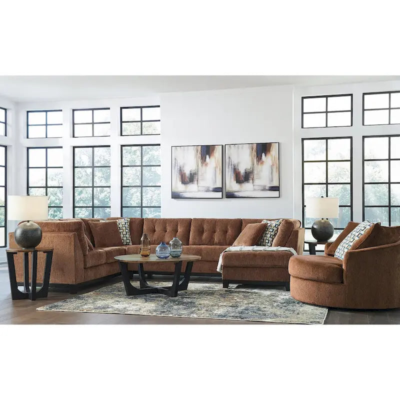 Oversized 360-Degree Swivel Accent Chair – 56W x 55D x 35H