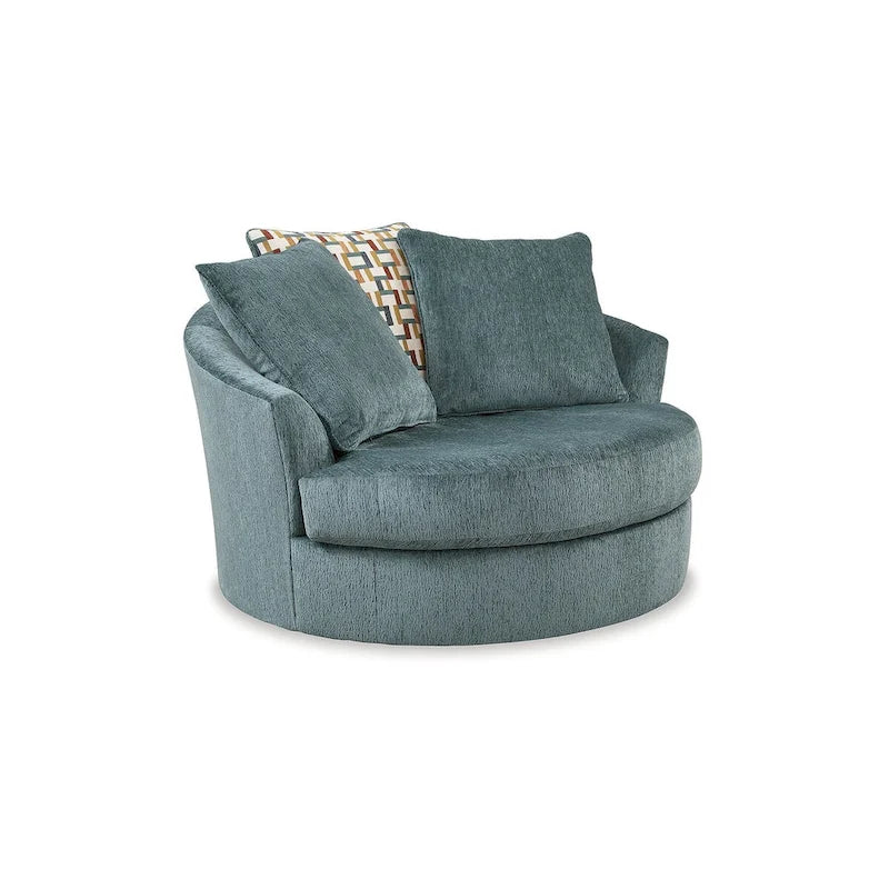 Oversized 360-Degree Swivel Accent Chair – 56W x 55D x 35H