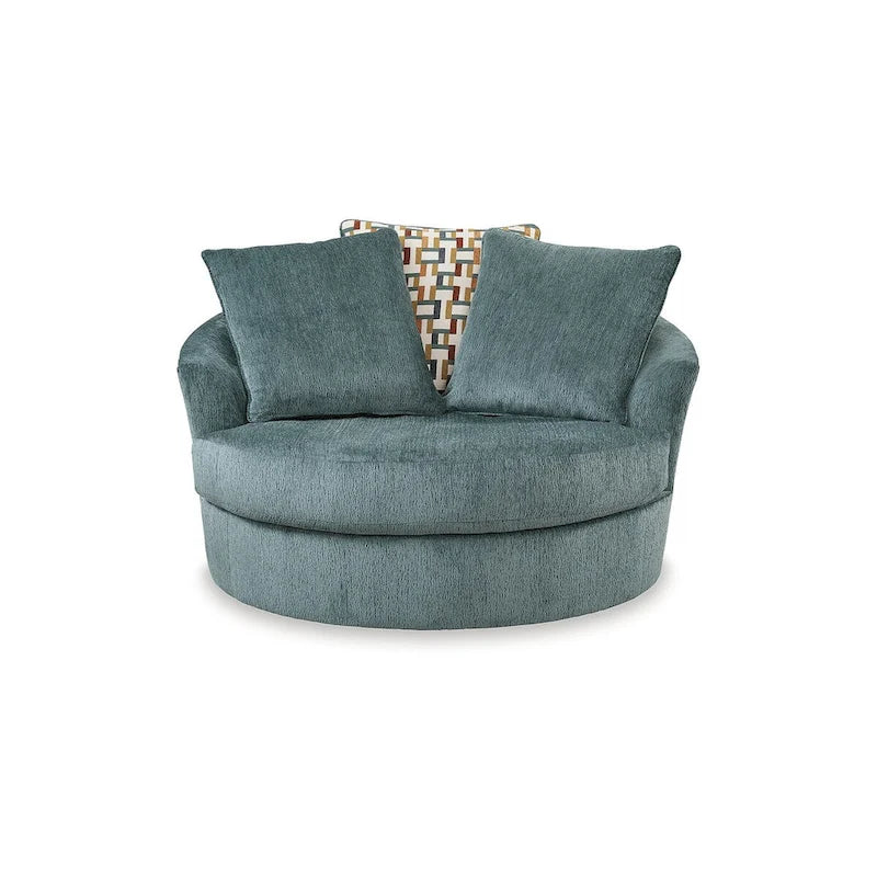 Oversized 360-Degree Swivel Accent Chair – 56W x 55D x 35H