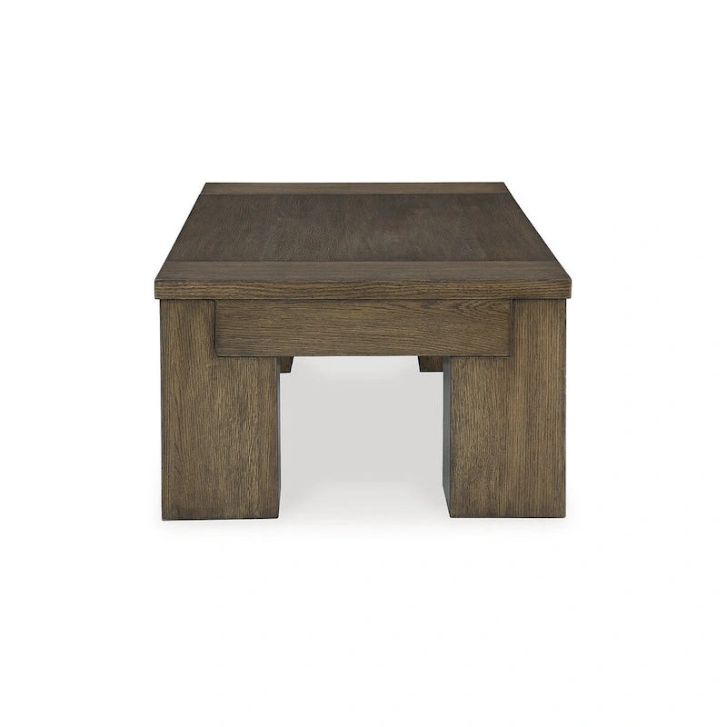 Brown Lift-Top Coffee Table - 54W x 28D x 18H